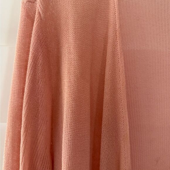 Vintage Peck&Peck Women's Peach Cardigan Sweater size medium - Picture 4 of 11